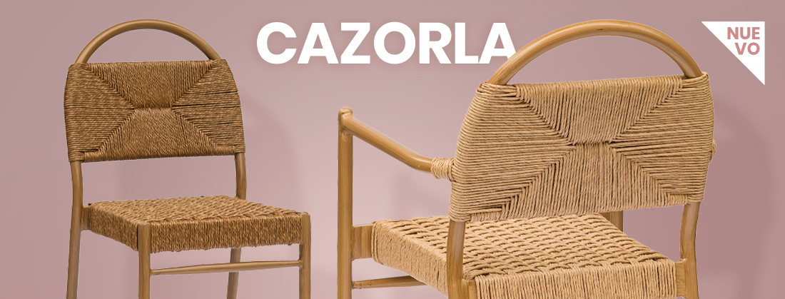 nuevo sillón y silla contract para exterior modelo cazorla aluminio y rope