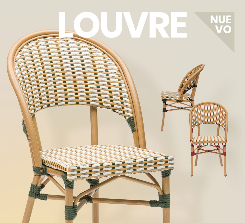 novedad silla contract hosteleria modelo Louvre médula