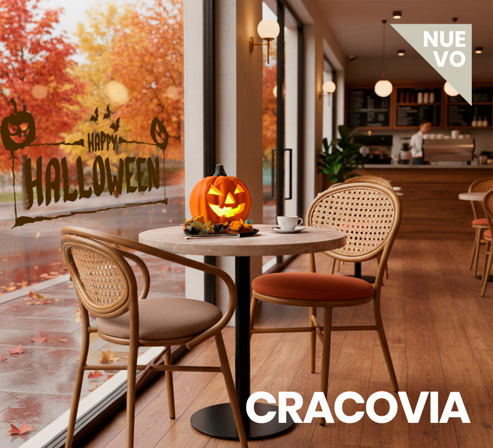 2026-10-cracovia-rejilla-halloween-movil nueva silla Cracovia respaldo rejilla y asiento tapizado