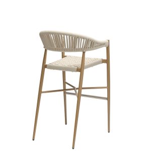 Banqueta osaka premium blanca trasera