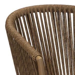 sillon pravia rope marron detalle doble cuerda