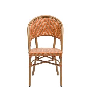 LOUVRE-silla roble natural médula ocre y atlas_frontal