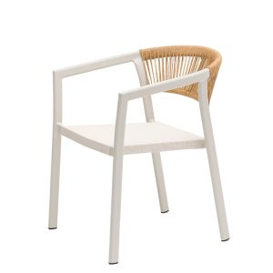 SEUL-sillon banco texturizado respaldo rope crema asiento textilene blanco2